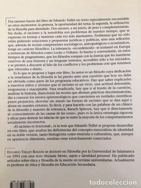 Libros: Raza, identidad y &eacute;tica - Eduardo Teillet Rold&aacute;n - Serbal, 2000 - Foto 2