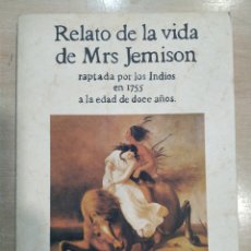 Libros: RELATO DE LA VIDA DE MRS JEMISON