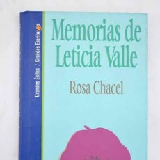 Libros: MEMORIAS DE LETICIA VALLE.- CHACEL, ROSA