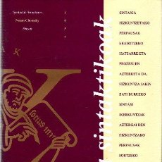 Libros: EGITURA SINTAKTIKOAK - CHOMSKY, NOAM