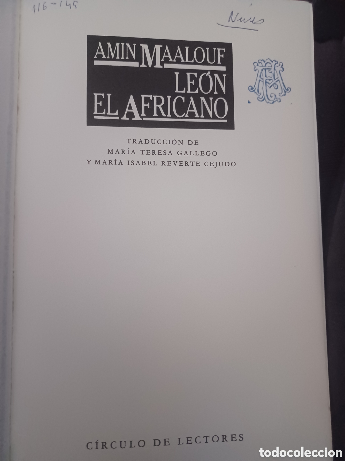 Libros: Barybook 145. Le&oacute;n el Africano Amin Maalouf C&iacute;rculo de Lectores - Foto 2