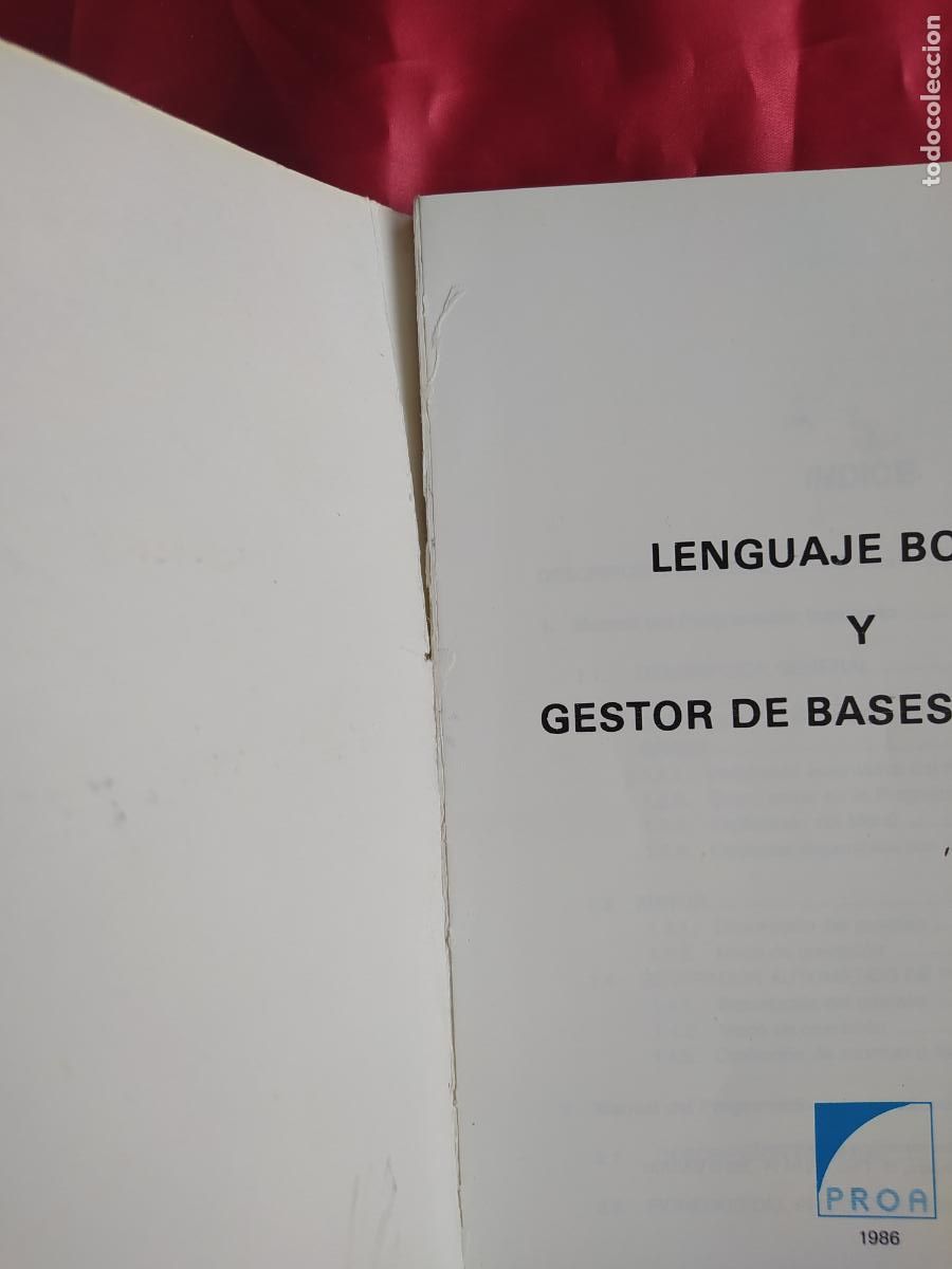 Libros: Lenguaje boriar y gestor de bases de datos. Software Cristal. 1986. L.9309-650 - Foto 5