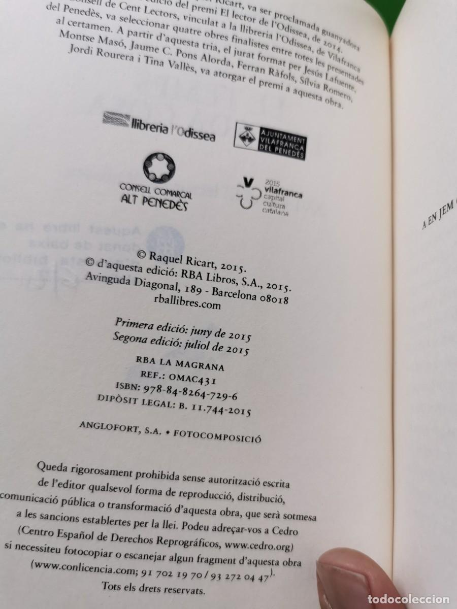 Libros: EL TEMPS DE CADA COSA (edici&oacute;n en catal&aacute;n) RAQUEL RICART - Foto 4