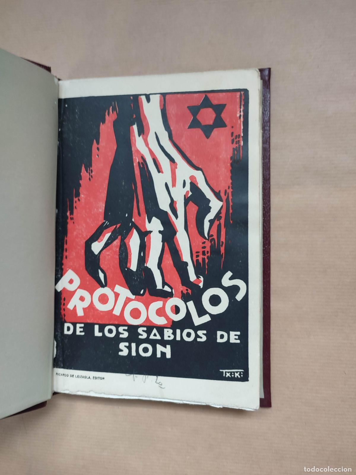 Libros: &rdquo;Protocolos&rdquo;&rdquo; de los Sabios de Si&oacute;n&rdquo;&rdquo; / traducido del franc&eacute;s, precedido de una introducci&oacute;n de Roge - Foto 1
