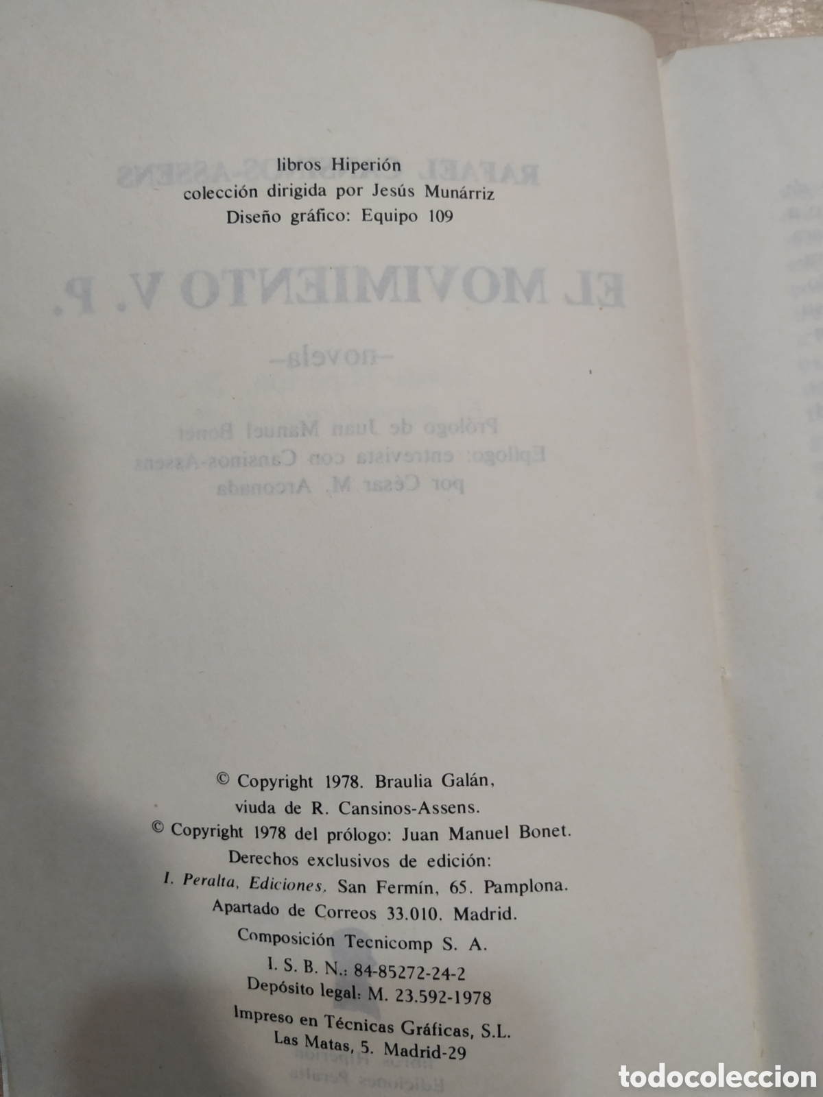 Libros: EL MOVIMIENTO V.P. Rafael Cansinos - Foto 3