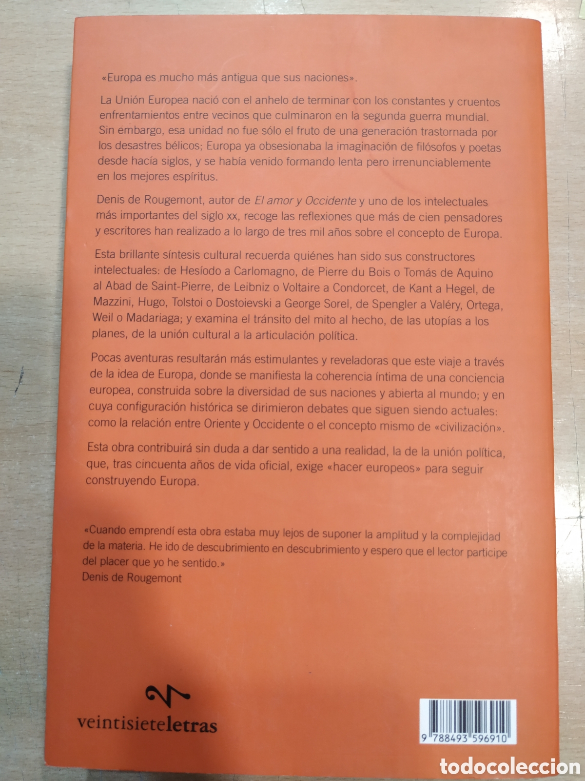 Libros: TRES MILENIOS DE EUROPA. DENIS DE ROUGEMONT - Foto 4