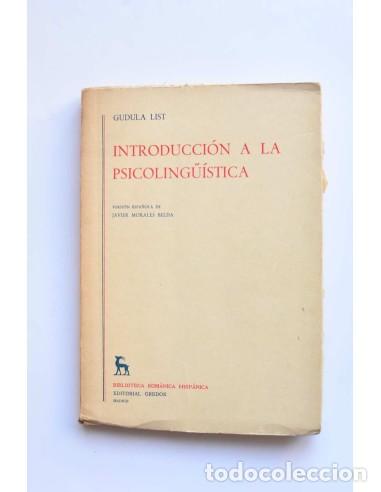 Libros: Introducci&oacute;n a la psicoling&uuml;&iacute;stica - LIST, Gudula - Foto 1