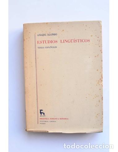Libros: Estudios ling&uuml;&iacute;sticos. Temas espa&ntilde;oles - ALONSO, Amado - Foto 1
