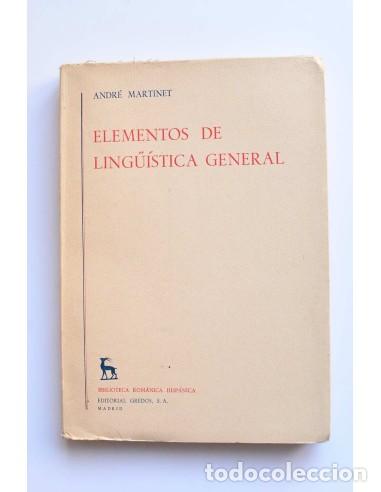 Libros: Elementos de ling&uuml;&iacute;stica general - MARTINET, Andr&eacute; - Foto 1
