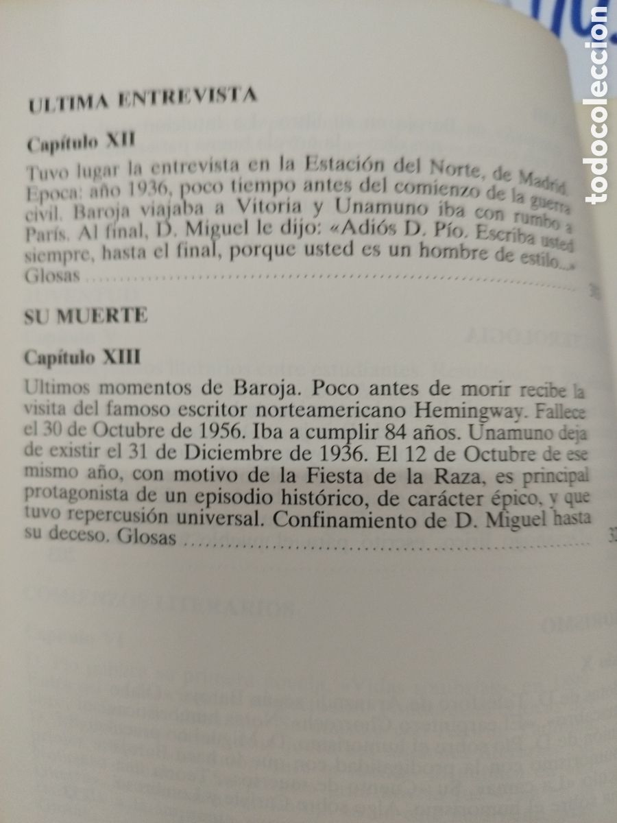Libros: UNAMUNO Y BAROJA EN ESTUDIO CONJUNTO - BASA&Ntilde;EZ,Jes&uacute;s - Foto 5