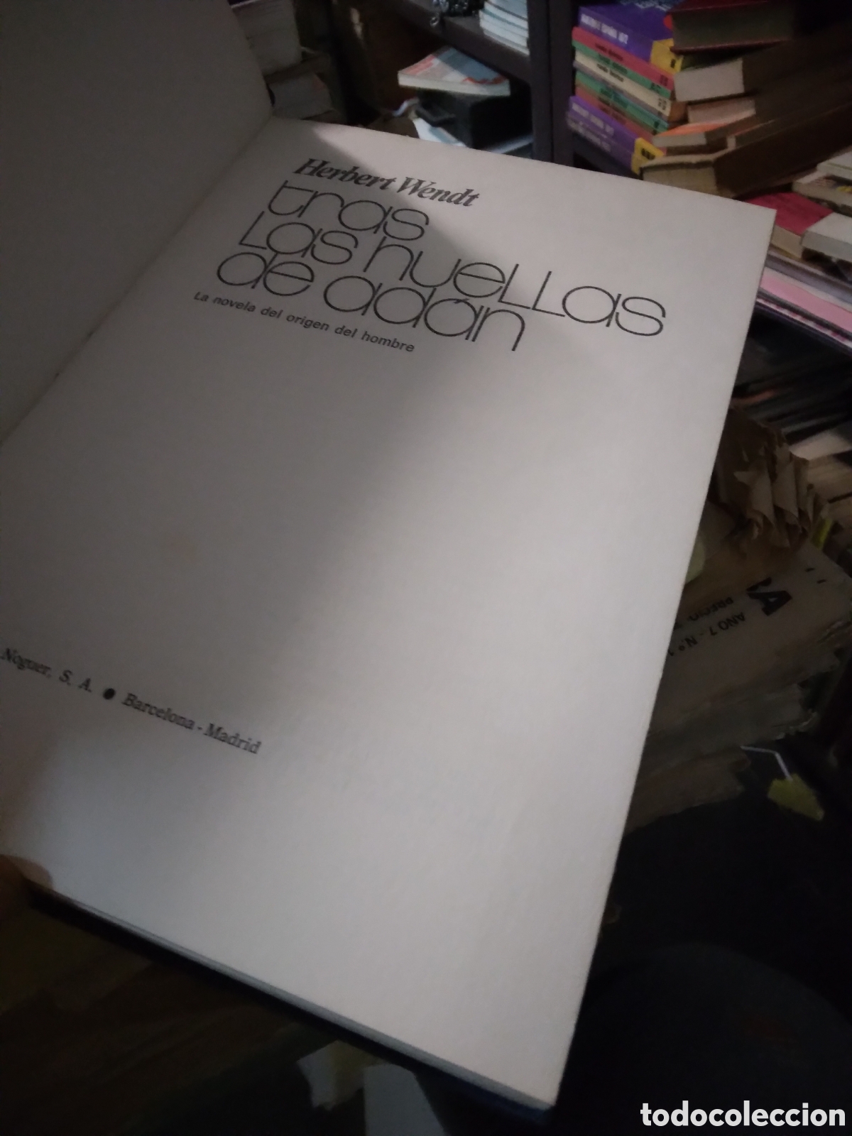 Libros: Herbert Wendt, Tras las huellas de Ad&aacute;n, Noguer - Foto 2