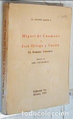 Libros: Miguel de Unamuno y Jos&eacute; Ortegaa y Gasset. Un bosquejo valorativo - Basave, Agust&iacute;n Jr.:
