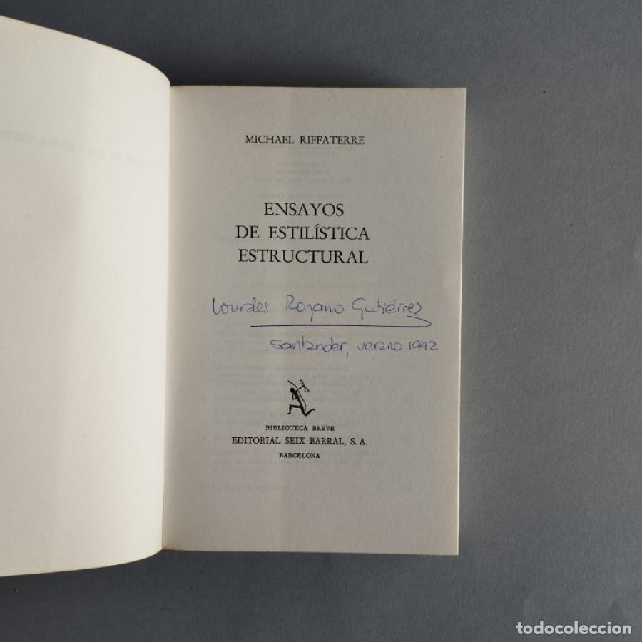 Libros: Ensayos de Estil&iacute;stica Estructural. - Riffaterre, Michael. - Foto 2