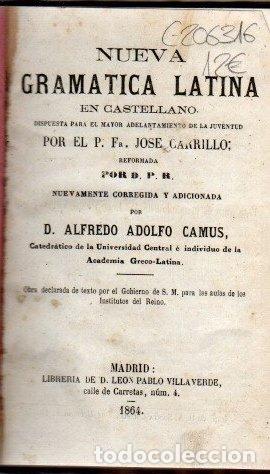 Libros: Nueva gram&aacute;tica latina en castellano - Carrillo, Jose - Foto 1