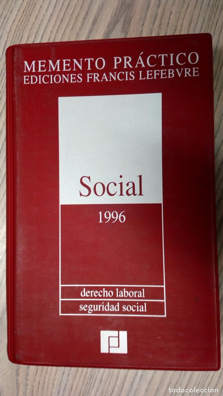 Libros: MEMENTO PR&Aacute;CTICO. SOCIAL 1996 - VARIOS AUTORES - Foto 1