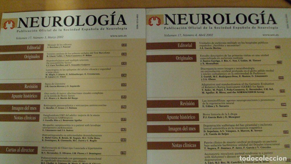 Libros: NEUROLOG&Iacute;A. Vol 17 (3) (4) - Foto 1