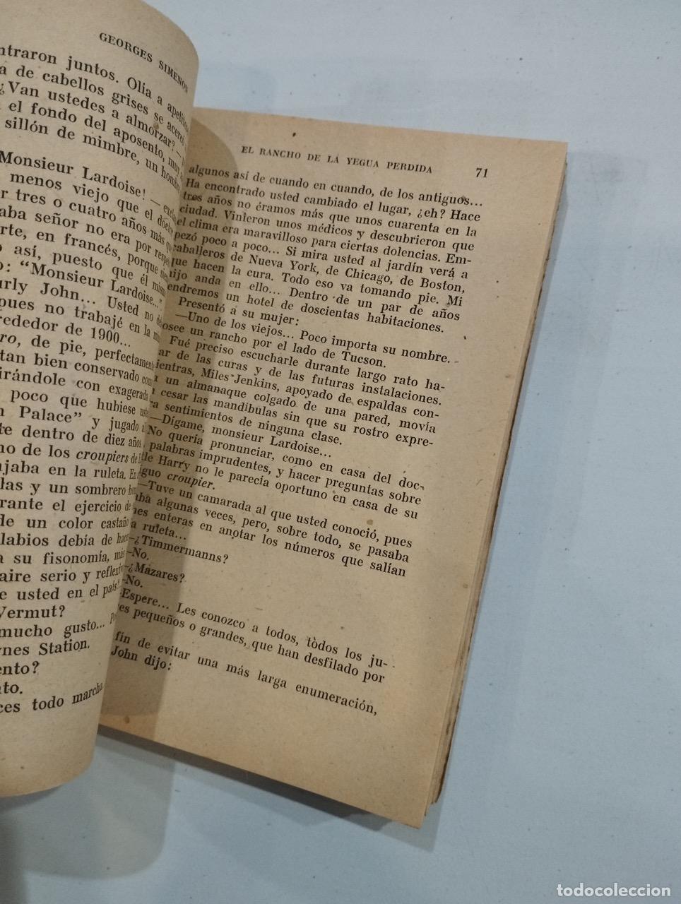 Libros: Simenon - El rancho de la yegua perdida - Foto 2