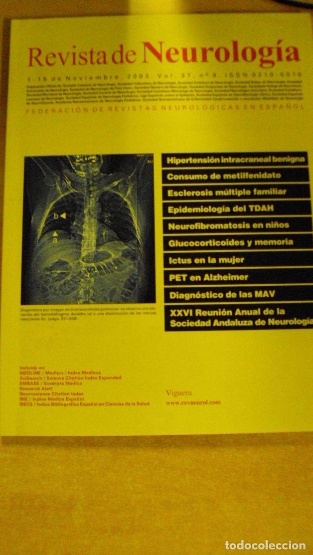 Libros: REVISTA DE NEUROLOG&Iacute;A. Vol 37 n&ordm; 9 - Foto 1