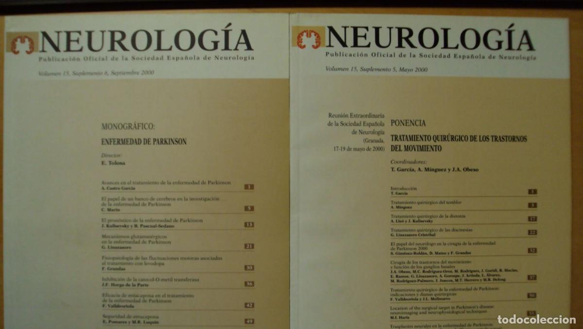 Libros: NEUROLOG&Iacute;A . Vol 15 SUPLEMENTOS (5) (6) - Foto 1