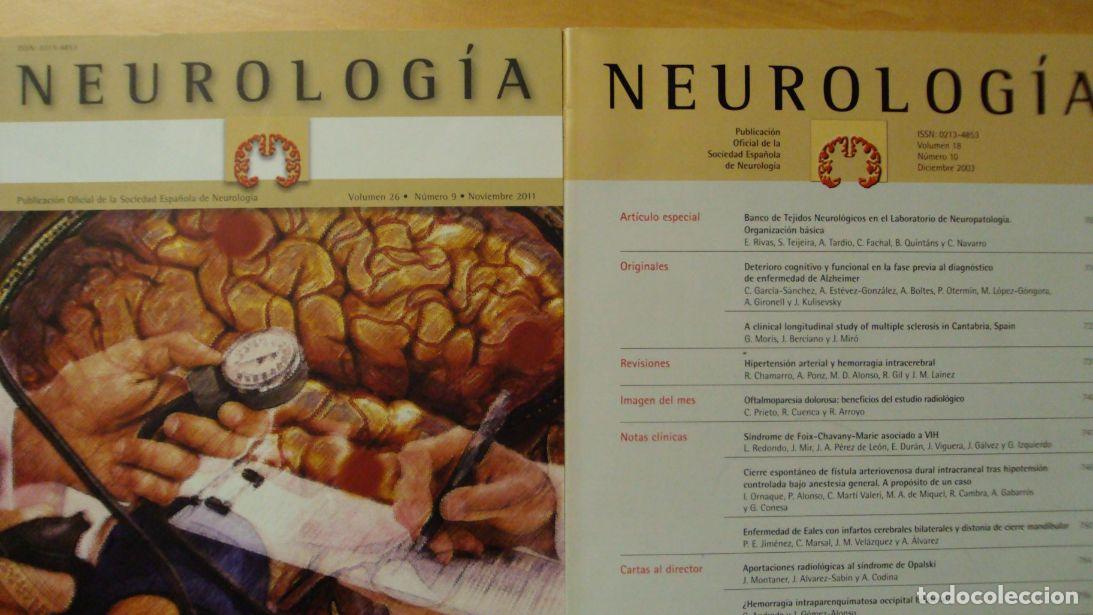 Libros: NEUROLOG&Iacute;A. Vol 26 (9) Vol 18 (10) - Foto 1