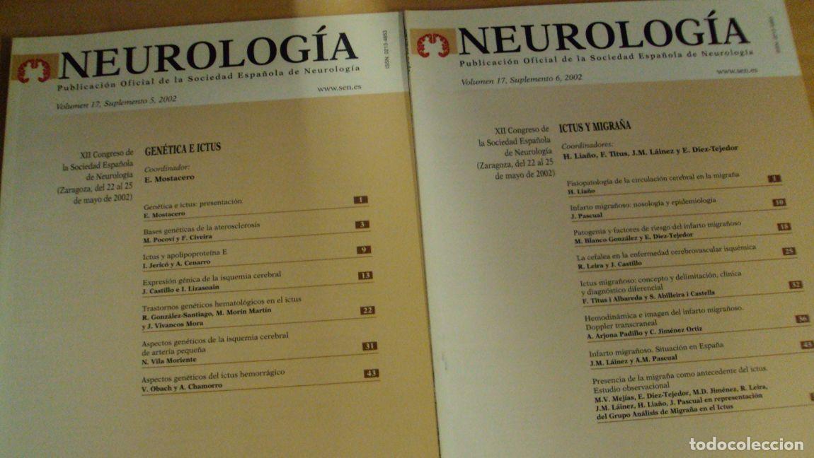 Libros: NEUROLOG&Iacute;A. Vol 17 SUPLEMENTOS (5) (6) - Foto 1