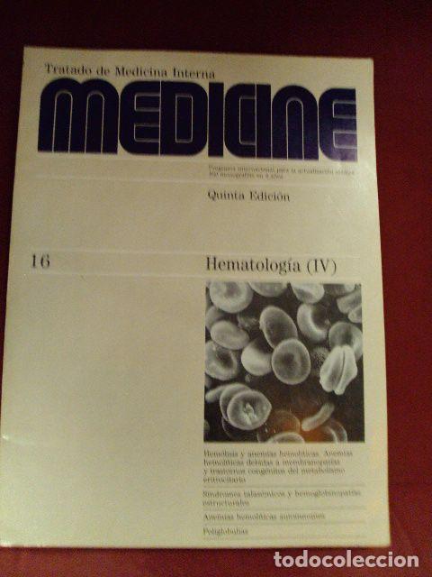 Libros: MEDICINE Num. 16. HEMATOLOG&Iacute;A (IV) - Foto 1