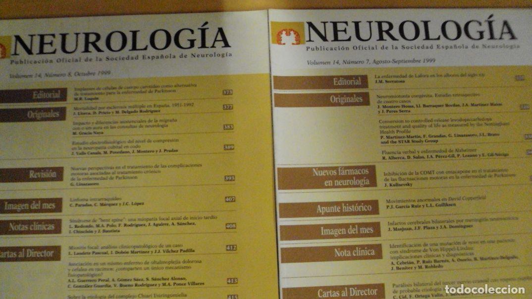 Libros: NEUROLOG&Iacute;A. Vol 14 (7) (8) - Foto 1