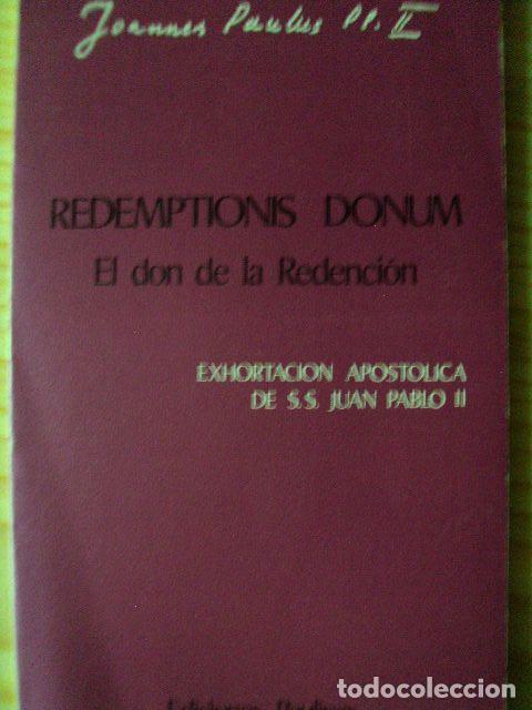 Libros: REDEMPTIONIS DONUM - JUAN PABLO II - Foto 1