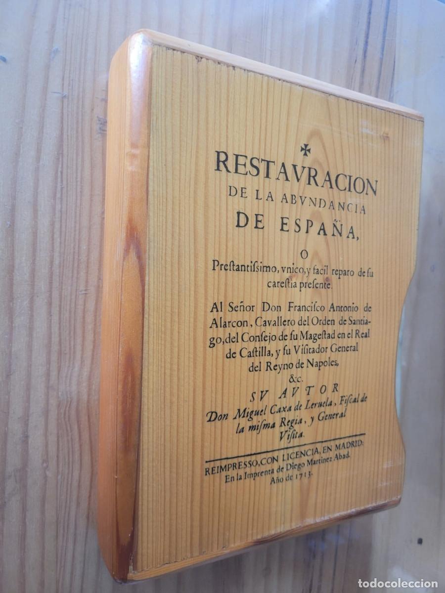 Libros: RESTAURACION DE LA ABUNDANCIA DE ESPA&Ntilde;A (FACSIMIL DE LA EDICION DE 1713) - CAXA DE LERUELA, MIGUEL