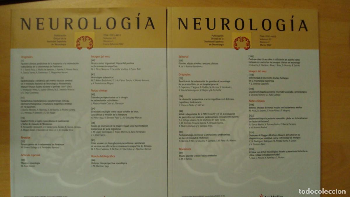 Libros: NEUROLOG&Iacute;A. Vol 22 (2) (1) - Foto 1
