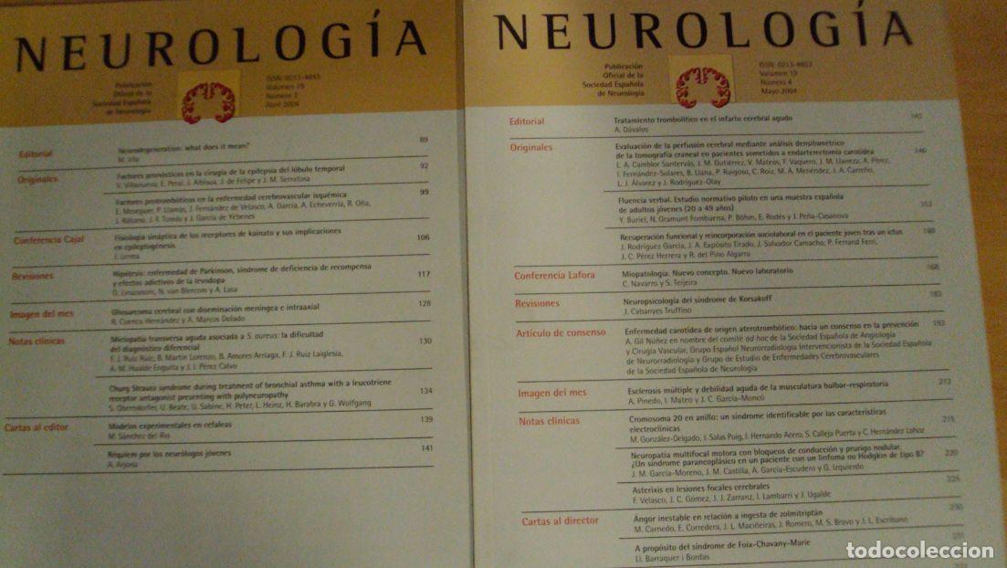 Libros: NEUROLOG&Iacute;A. Vol 19 (3) (4) - Foto 1