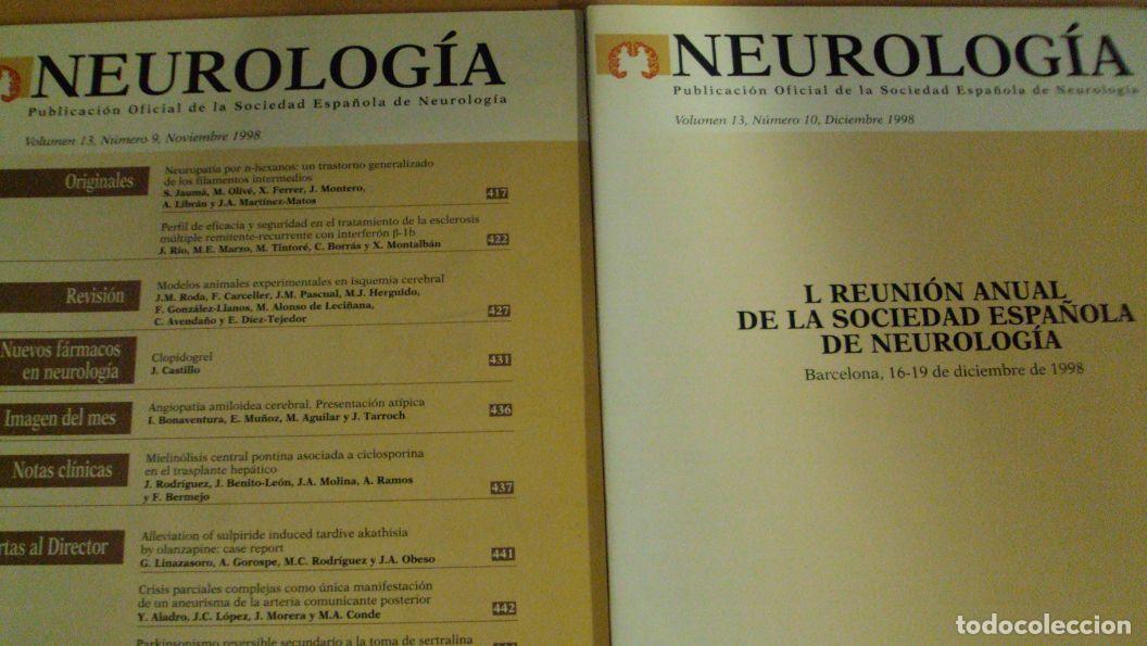 Libros: NEUROLOG&Iacute;A. Vol 13 (9) (10) - Foto 1