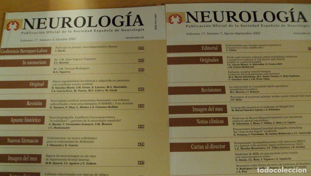 Libros: NEUROLOG&Iacute;A. Vol 17 (7) (8) - Foto 1