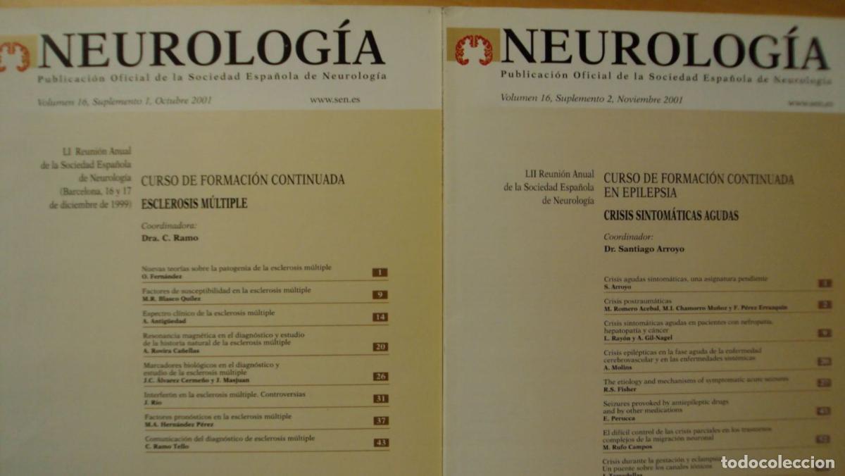 Libros: NEUROLOG&Iacute;A. Vol 26 SUPLEMENTOS (1) (2) - Foto 1