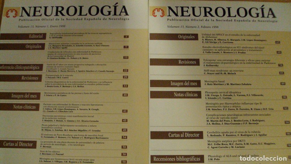 Libros: NEUROLOG&Iacute;A. Vol 13 (1) (2) - Foto 1