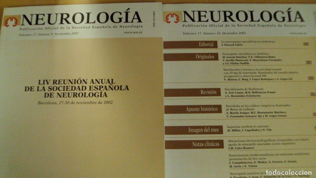Libros: NEUROLOG&Iacute;A. Vol 17 (9) (10) - Foto 1