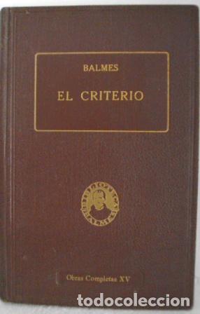 Libros: EL CRITERIO - JAIME BALMES - Foto 1