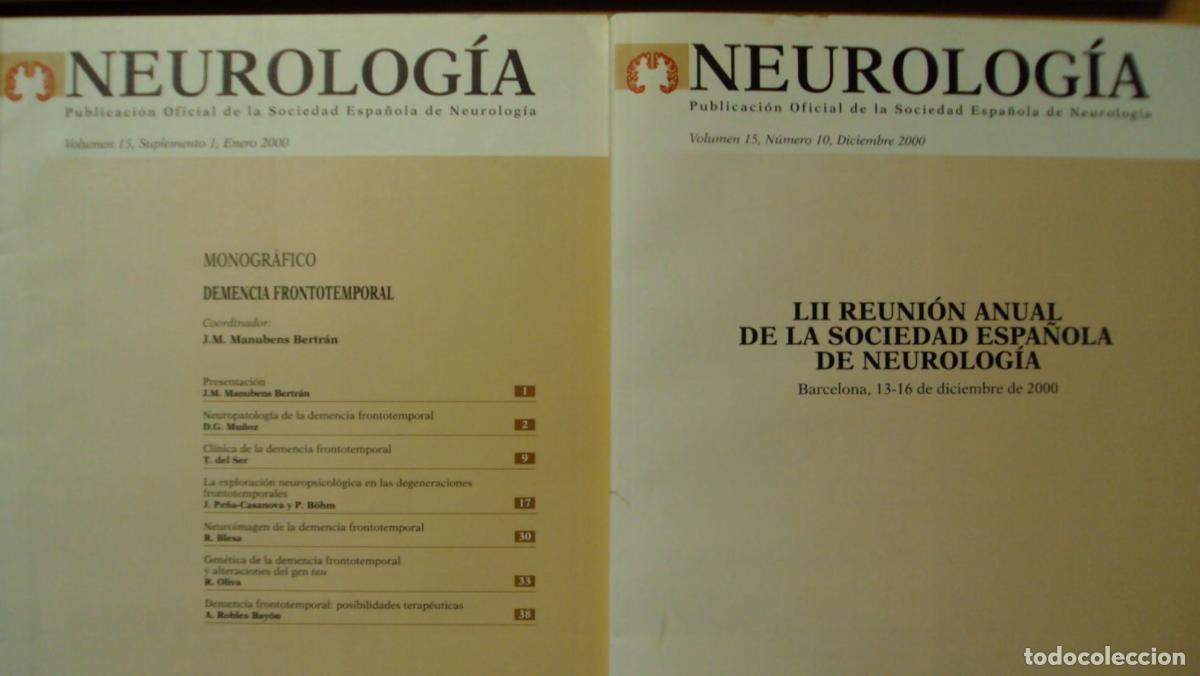 Libros: NEUROLOG&Iacute;A. Vol 15 (10) Suplemento (1) - Foto 1