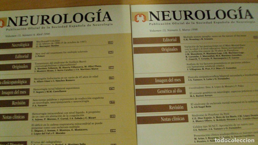 Libros: NEUROLOG&Iacute;A. Vol 13 (3) (4) - Foto 1