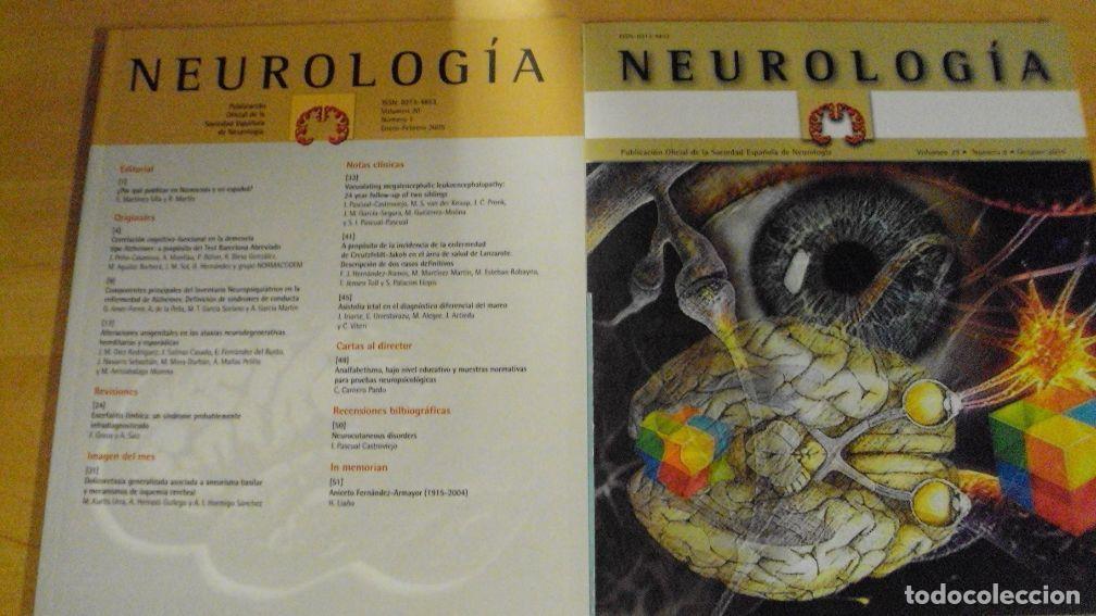 Libros: NEUROLOG&Iacute;A. Vol 29 (8) Vol 20 (1) - Foto 1