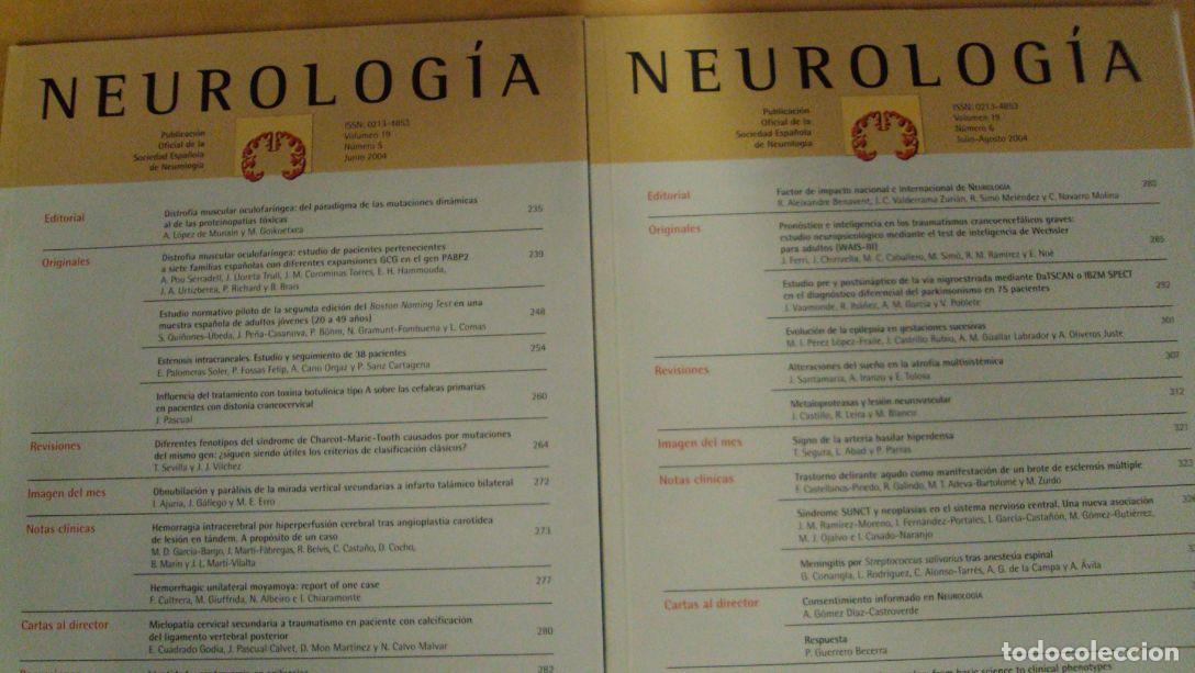 Libros: NEUROLOG&Iacute;A. Vol 19 (5) (6) - Foto 1