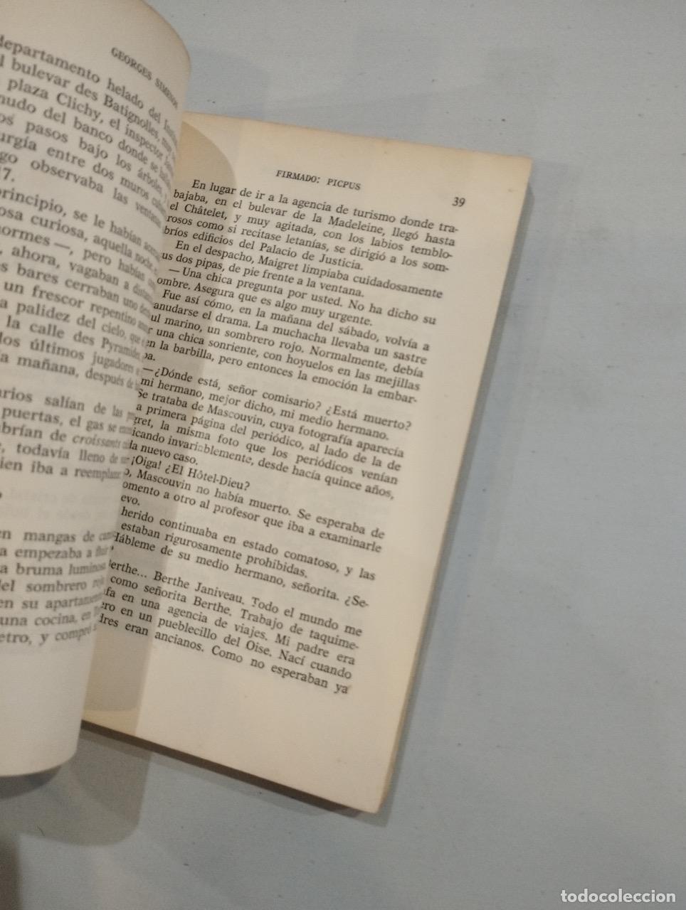 Libros: Simenon - Firmado: Picpus - Foto 3
