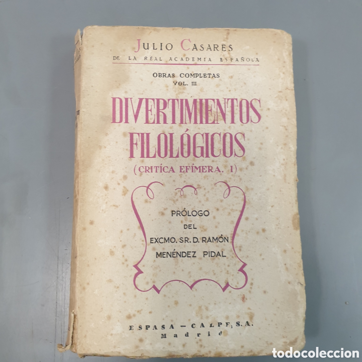 Libros: Divertimentos filol&oacute;gicos JULIO CASARES - Foto 1
