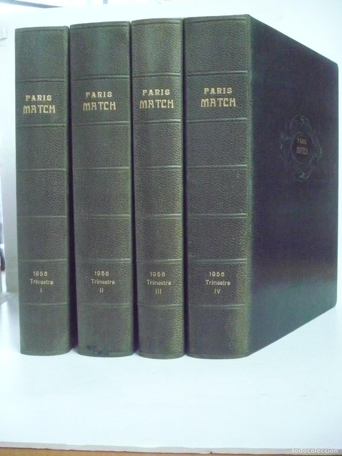 Libros: PARIS MATCH 1956 COMPLET. 4 VOL. - Foto 2