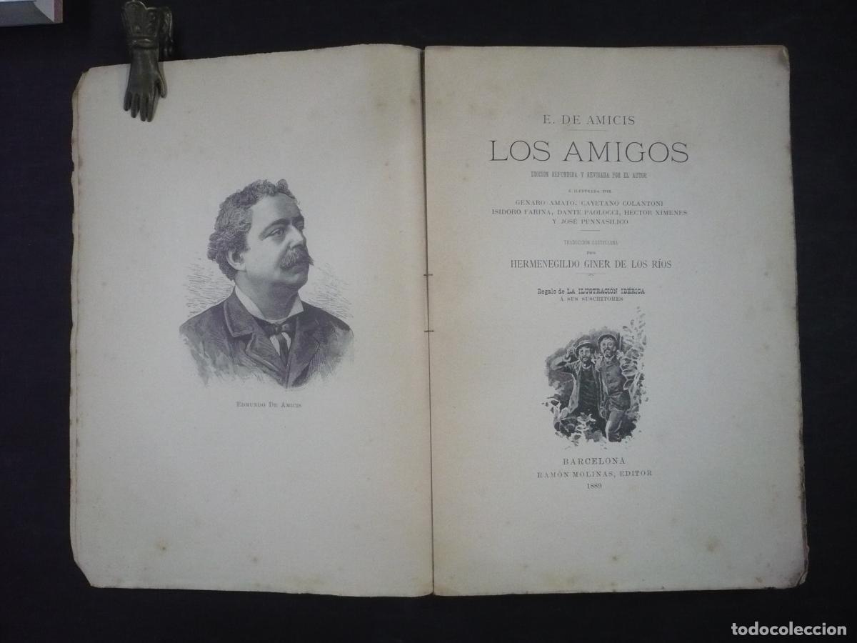 Libros: LOS AMIGOS. - AMICIS, E. DE. - Foto 2