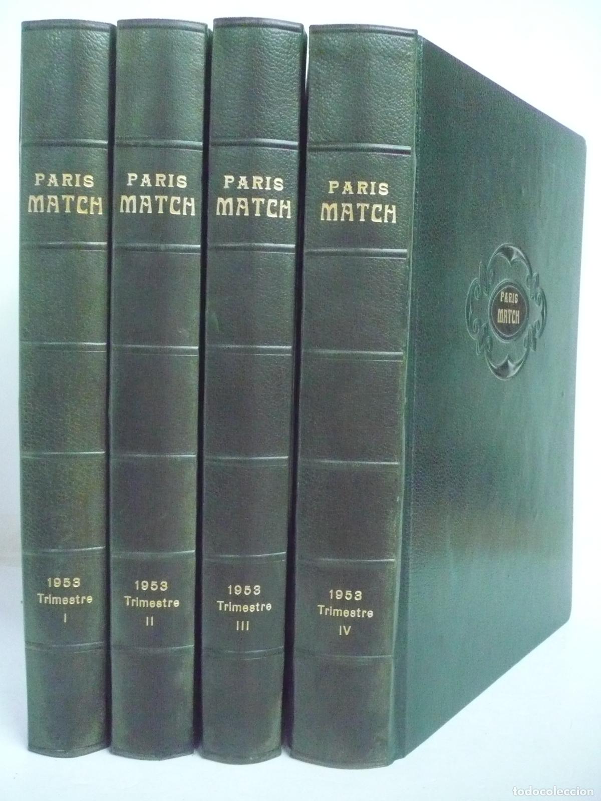 Libros: PARIS MATCH 1953 COMPLET. 4 VOL. - Foto 2