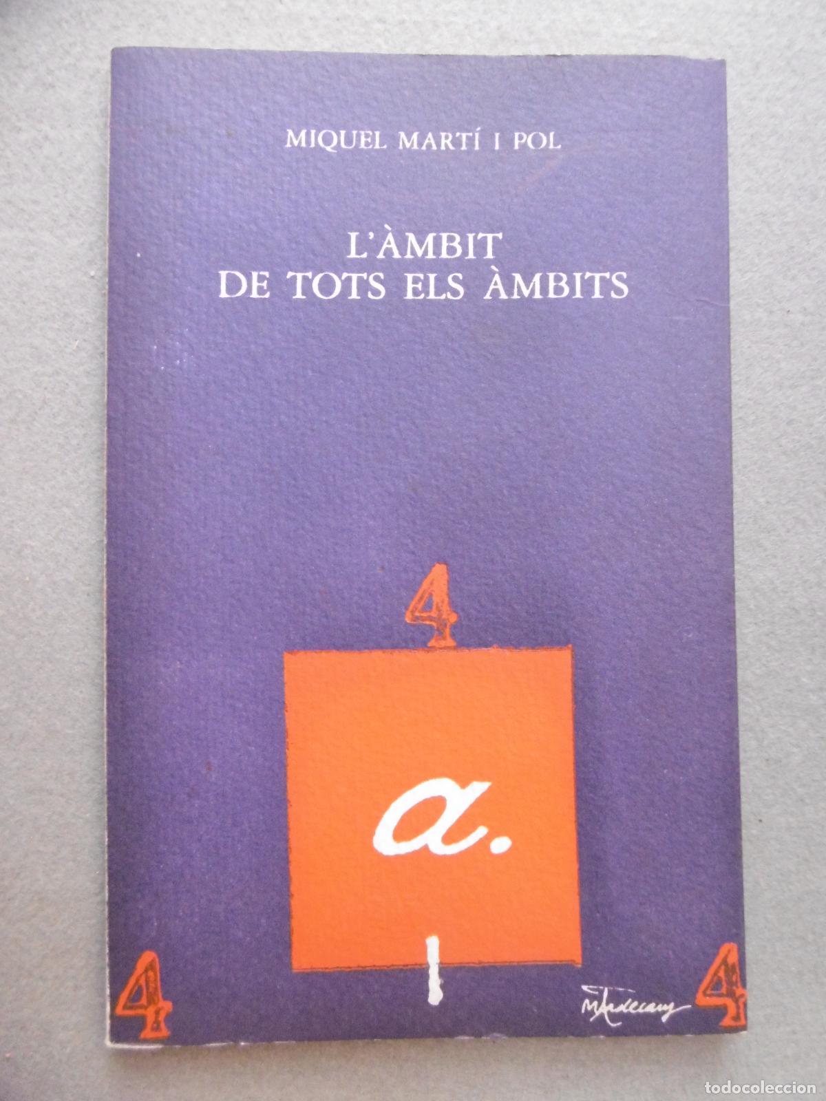 Libros: L&Agrave;MBIT DE TOTS ELS &Agrave;MBITS. - MARTI I POL, MIQUEL. - Foto 1