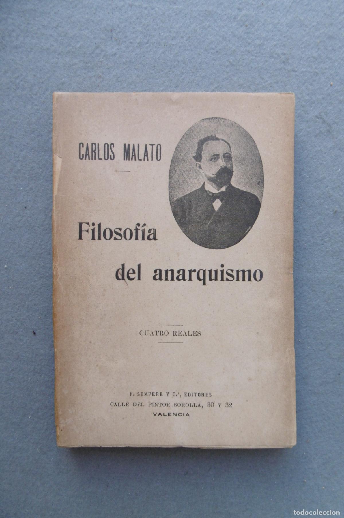 Libros: FILOSOF&Iacute;A DEL ANARQUISMO. - MALATO, CARLOS. - Foto 1
