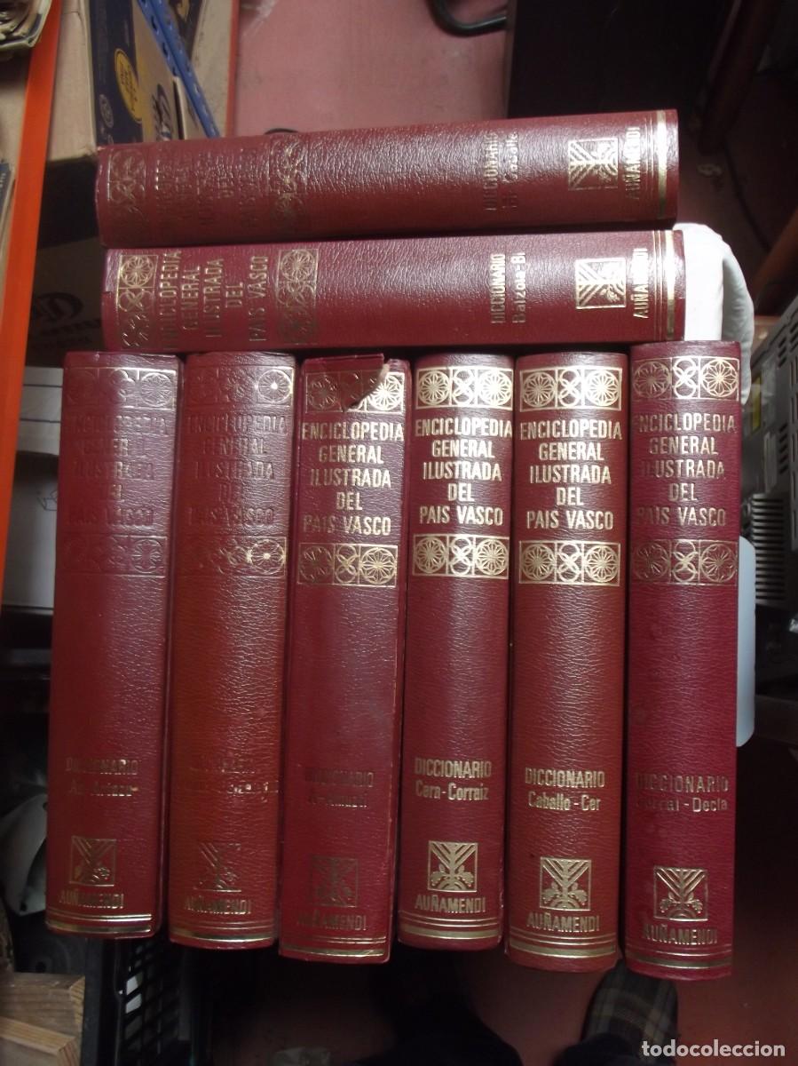 Libros: ENCICLOPEDIA GENERAL ILUSTRADA DEL PAIS VASCO DICCIONARIO 8 TOMOS