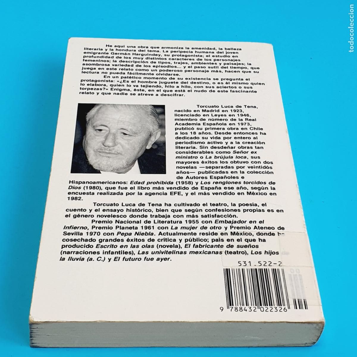 Libros: LIBRO-ESCRITO EN LAS OLAS-TORCUATO LUCA DE TENA- - Foto 4